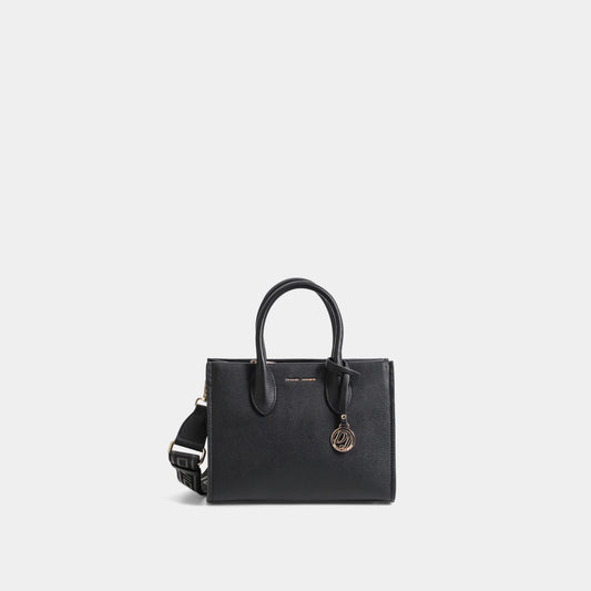 David Jones - Grand Cabas Noir Multi-Poches en Cuir PU
