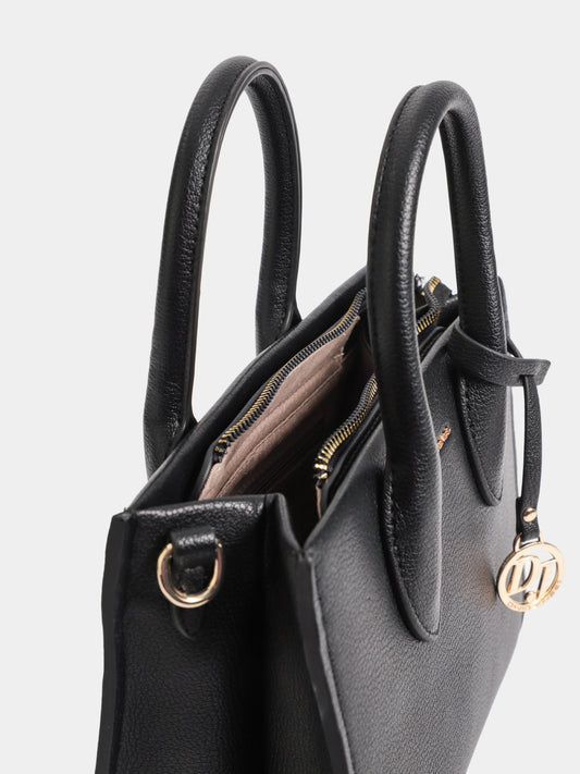David Jones - Grand Cabas Noir Multi-Poches en Cuir PU