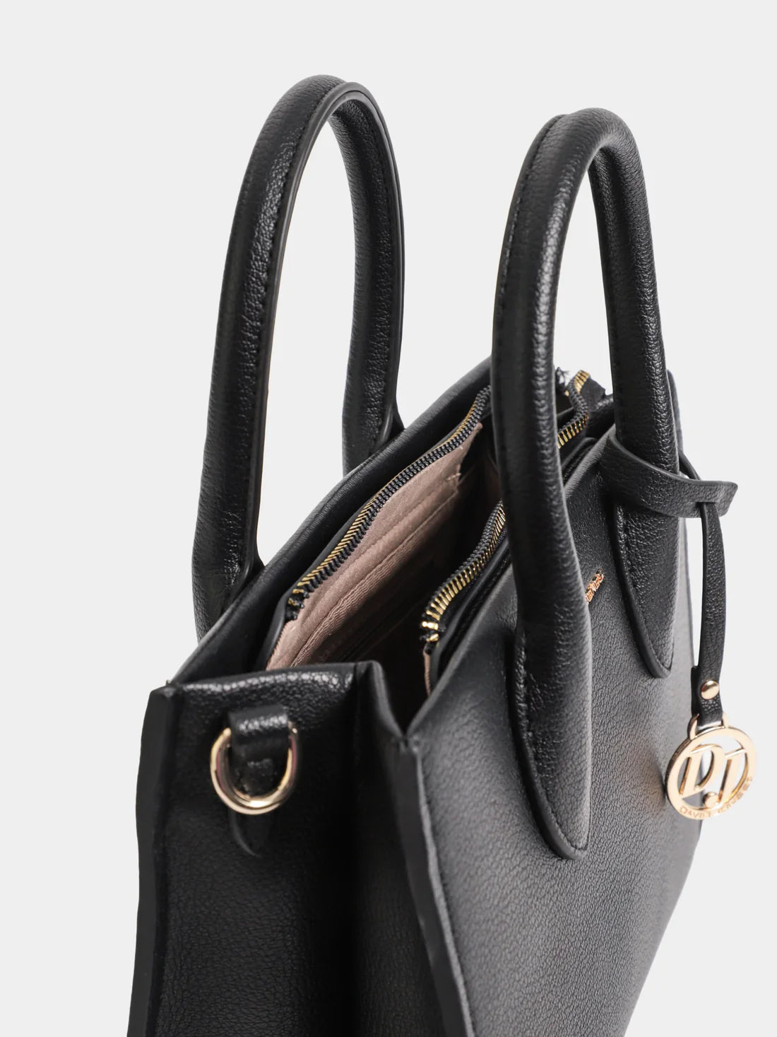 David Jones - Grand Cabas Noir Multi-Poches en Cuir PU
