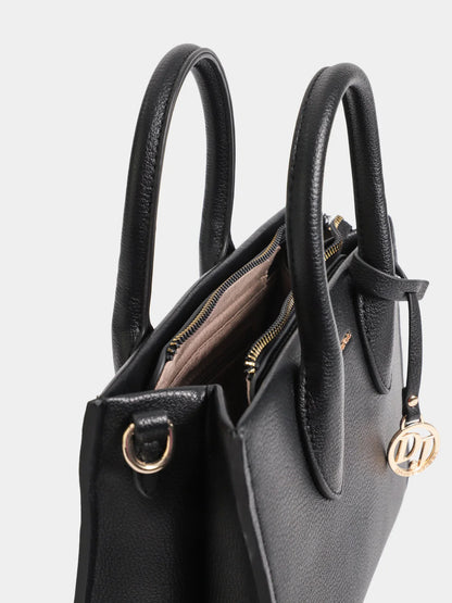 David Jones - Grand Cabas Noir Multi-Poches en Cuir PU